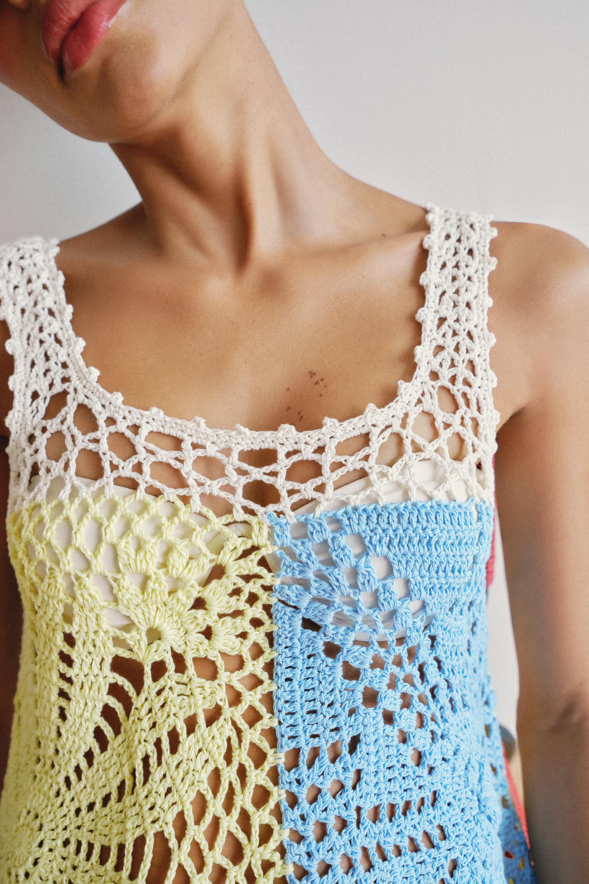 CROCHET KNIT DRESS | Zara US
