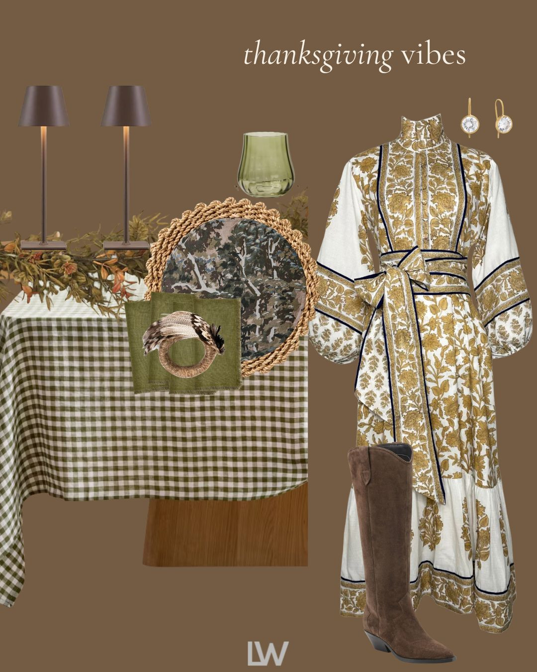 Bold pattern Thanksgiving vibes! 

 