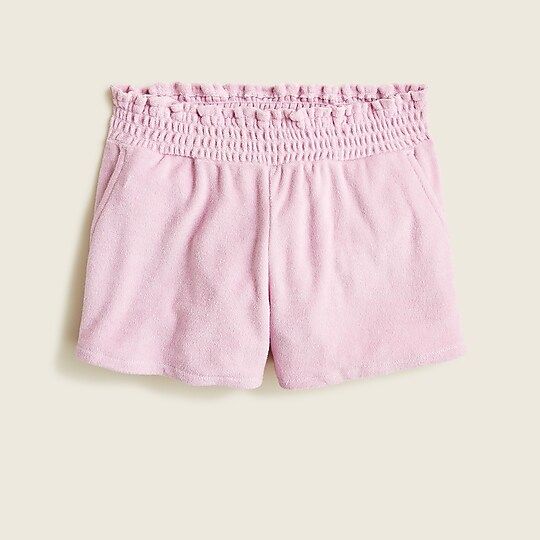 Girls' pull-on terry cloth short with UPF 50 | J.Crew US