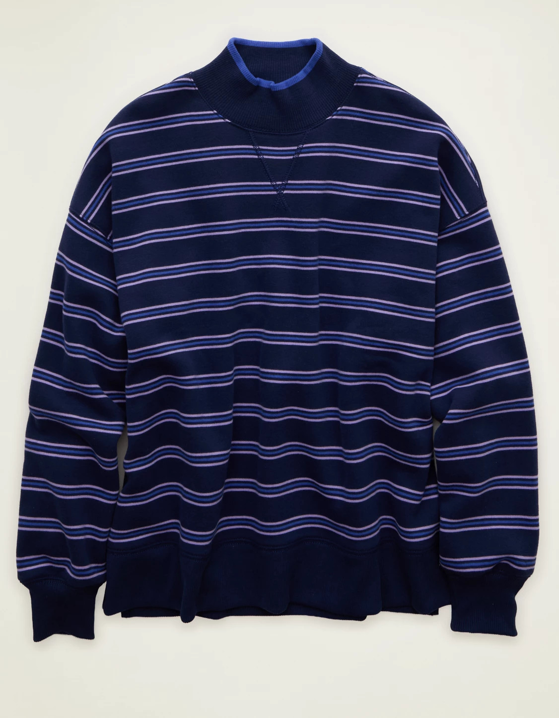 AE Everyday Luxe Mock Neck Sweatshirt | American Eagle Outfitters (US & CA)