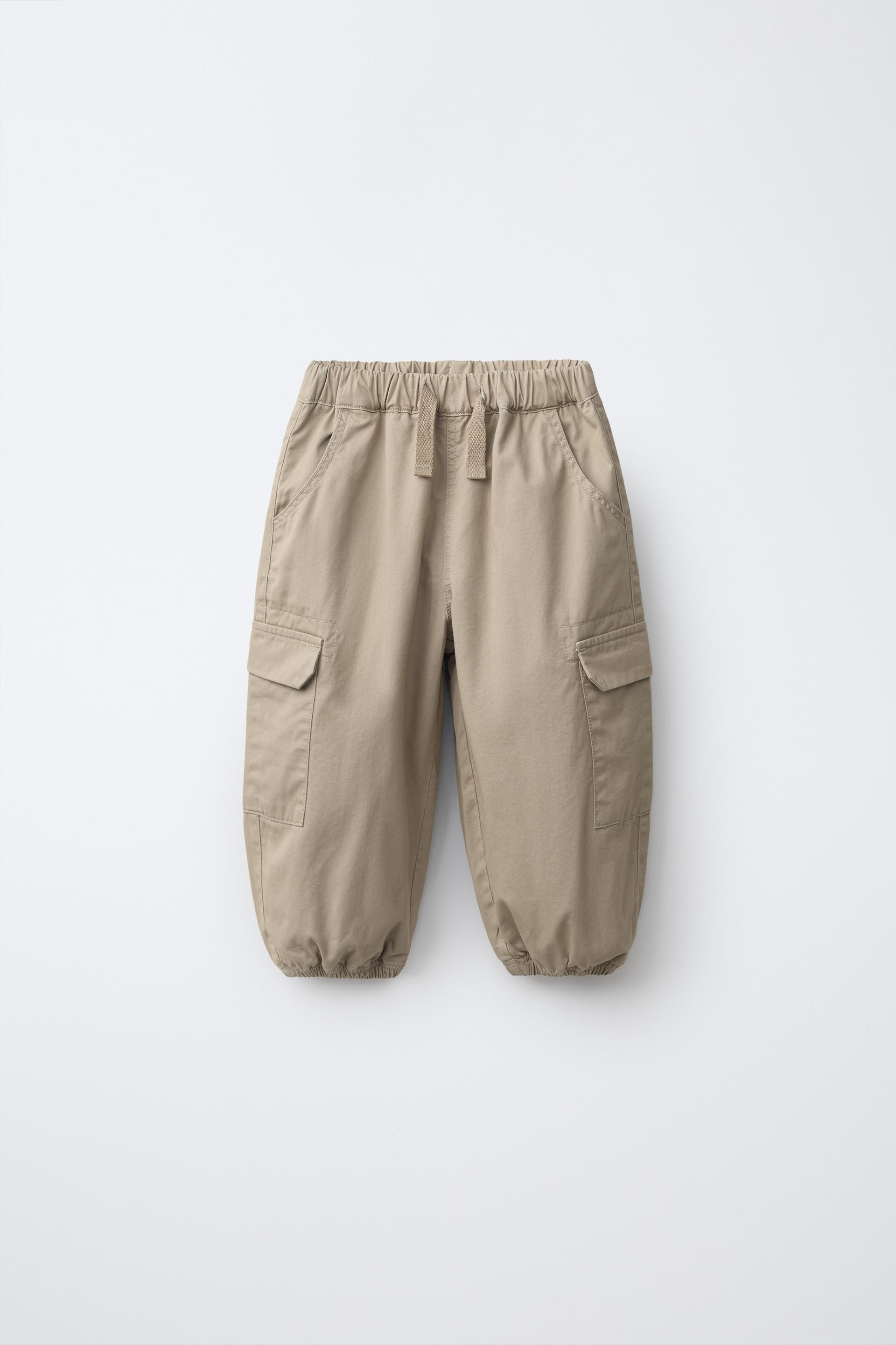 Zara - Cargo Jogger Pants - Light Beige - 2 Years (36,2 Inches) - Kids | Zara US