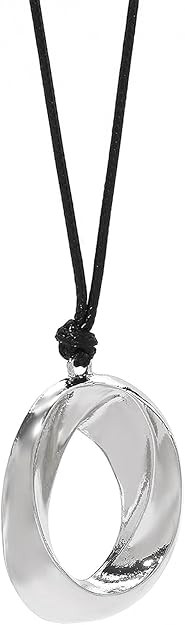 Amazon.com: GIGB PBDK Chunky Gold Necklaces for Women Minimalistic Silver Circle Pendant Necklace... | Amazon (US)