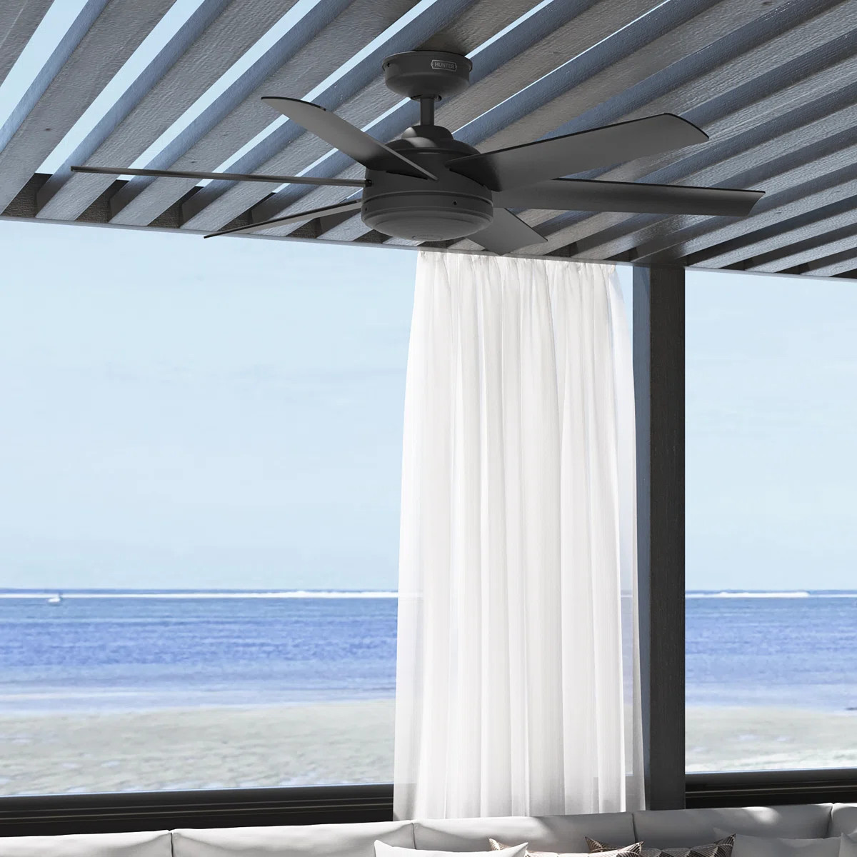 52" Jetty 6 - Blade Outdoor Ceiling Fan with Wall Control | Wayfair North America