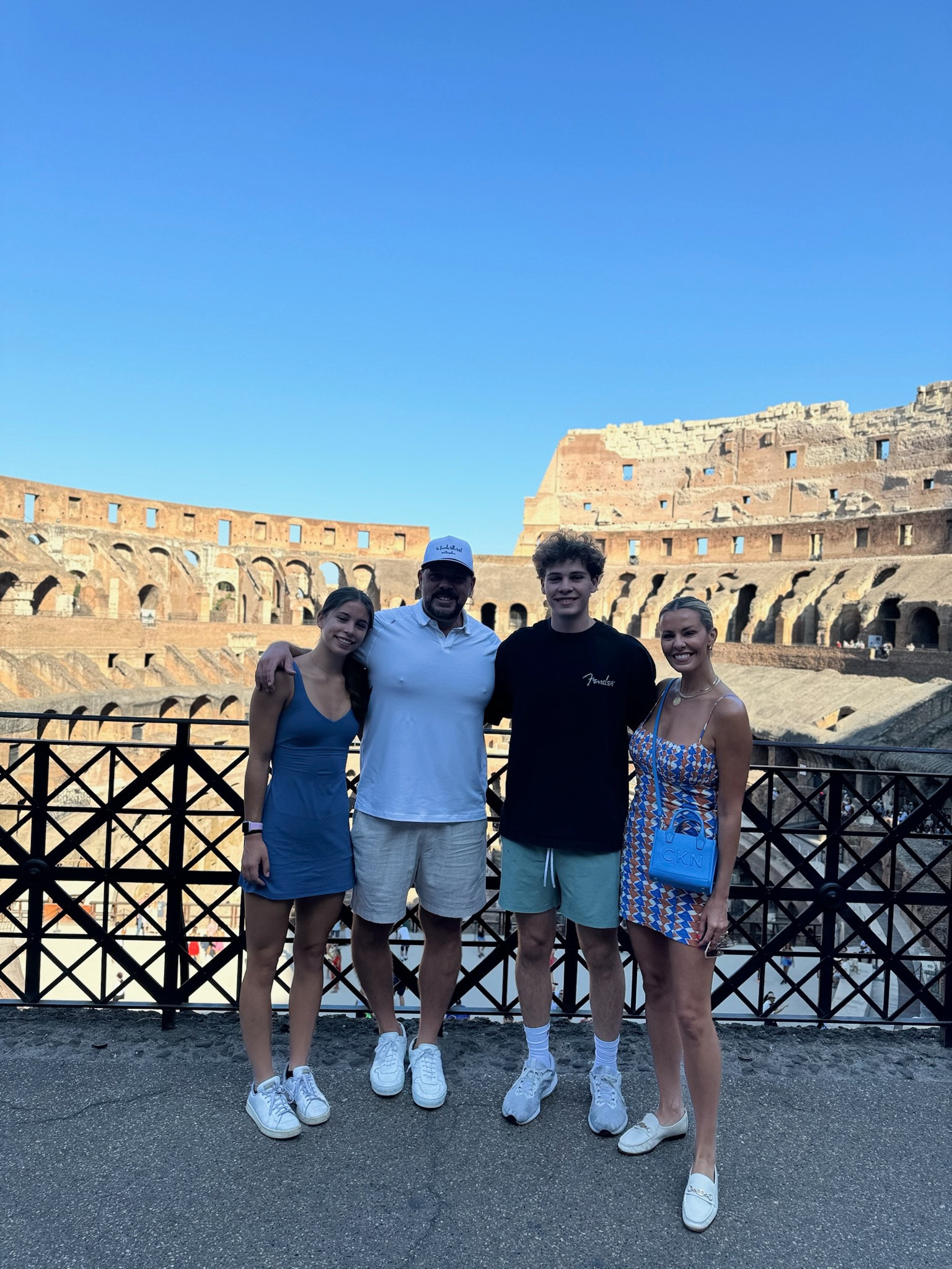 Family outfits at the colosseum! Cute, comfortable and COOL 🥵 My dress is on sale and I’m wearing a 2! Loafers stretch a bit so size down a half size if you’re in between sizes. 

#LTKStyleTip #LTKFamily #LTKTravel
