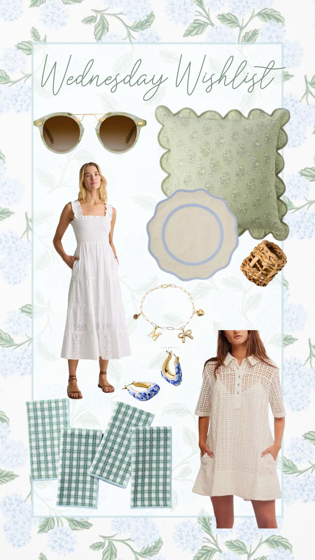 Wednesday Wishlist! 


Spring dresses
spring home decor
white dress
summer dress
summer hosting 
sunglasses 

 

#LTKHome #LTKParties #LTKStyleTip
