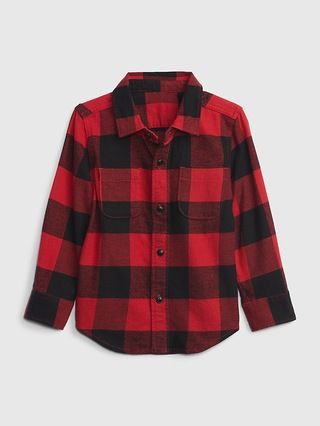 Toddler 100% Organic Cotton Flannel Shirt | Gap (US)
