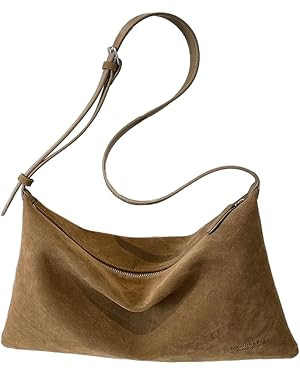 Suede Slouchy Shoulder Bag for Women,Suede Purse for Women Small Hobo Bags Ladies Clutch with Adj... | Amazon (US)