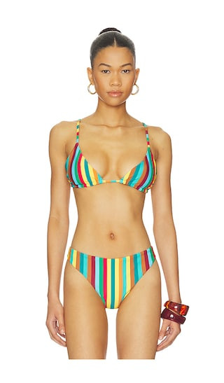 Bwai Bikini Top in Vibrant Multi Stripe | Revolve Clothing (Global)