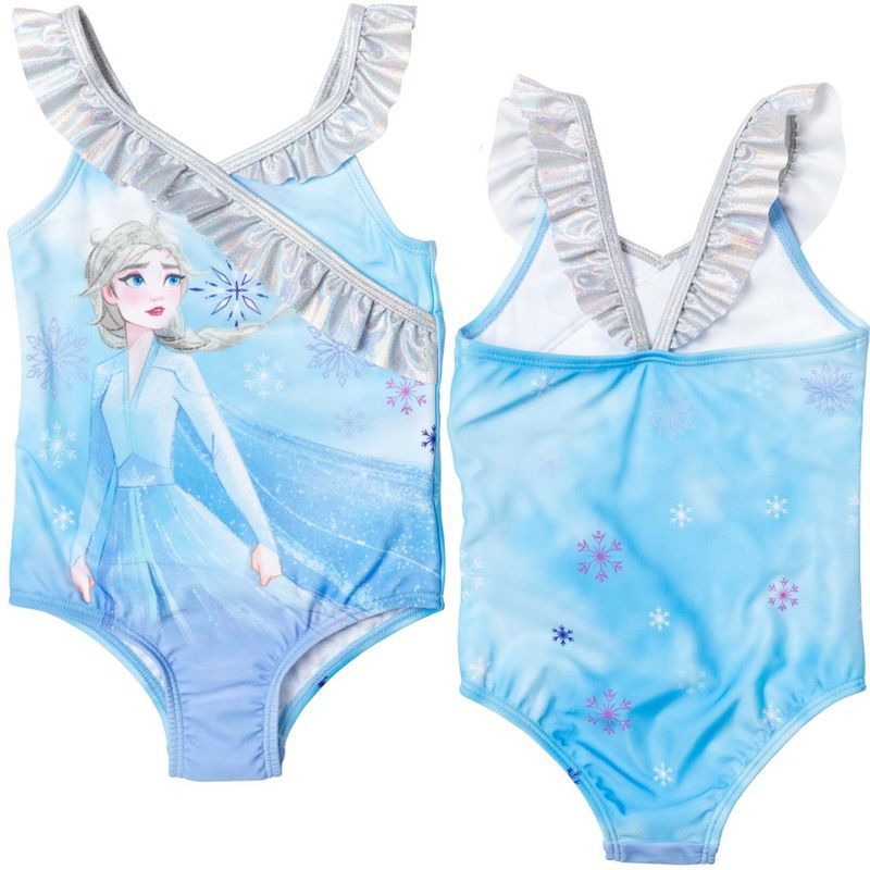 Disney Frozen Elsa Anna Girls One Piece Bathing Suit Toddler | Target