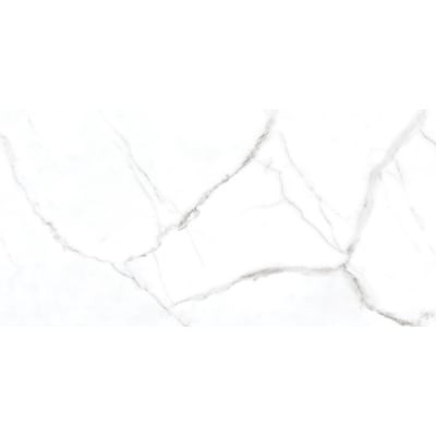 Satori  Statuario Matte 12-in x 24-in Matte Porcelain Marble Look Floor Tile | Lowe's