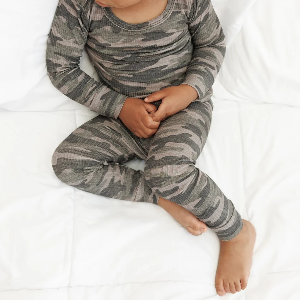 LONG SLEEVE 2 PIECE SETS- Chris Camo Ribbed | millie + roo