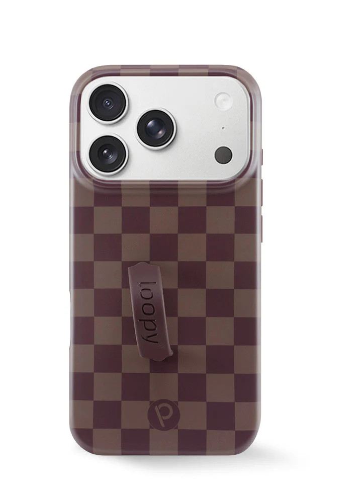 Loopy Cases - Cocoa Checkered | Loopy Cases
