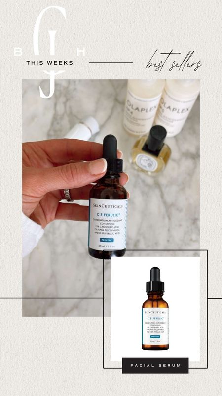 Cella Jane blog weekly top five best sellers. Skinceuticals C E Ferulic facial serum. In my top five beauty products. Have been using for years! 

#LTKbeauty #LTKstyletip