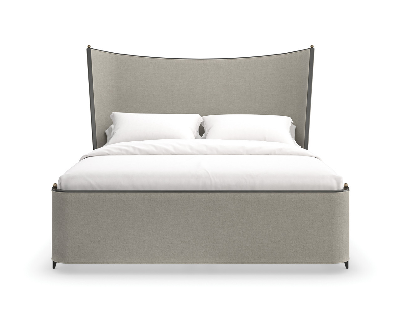 Provence King Upholstered Bed In Gray | 1stopbedrooms