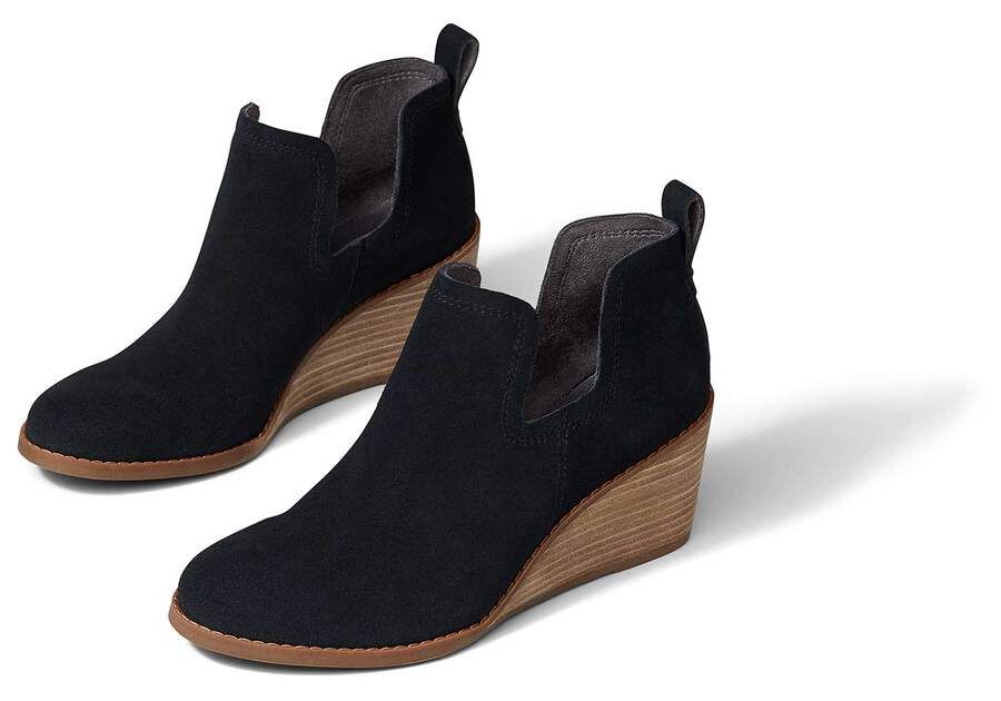 Women's Kallie Natural Twill Ankle Wedge Bootie | TOMS | TOMS (US)