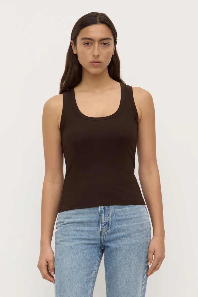 Robyn Scoop Neck Rib Tank | Assembly Label (AU)