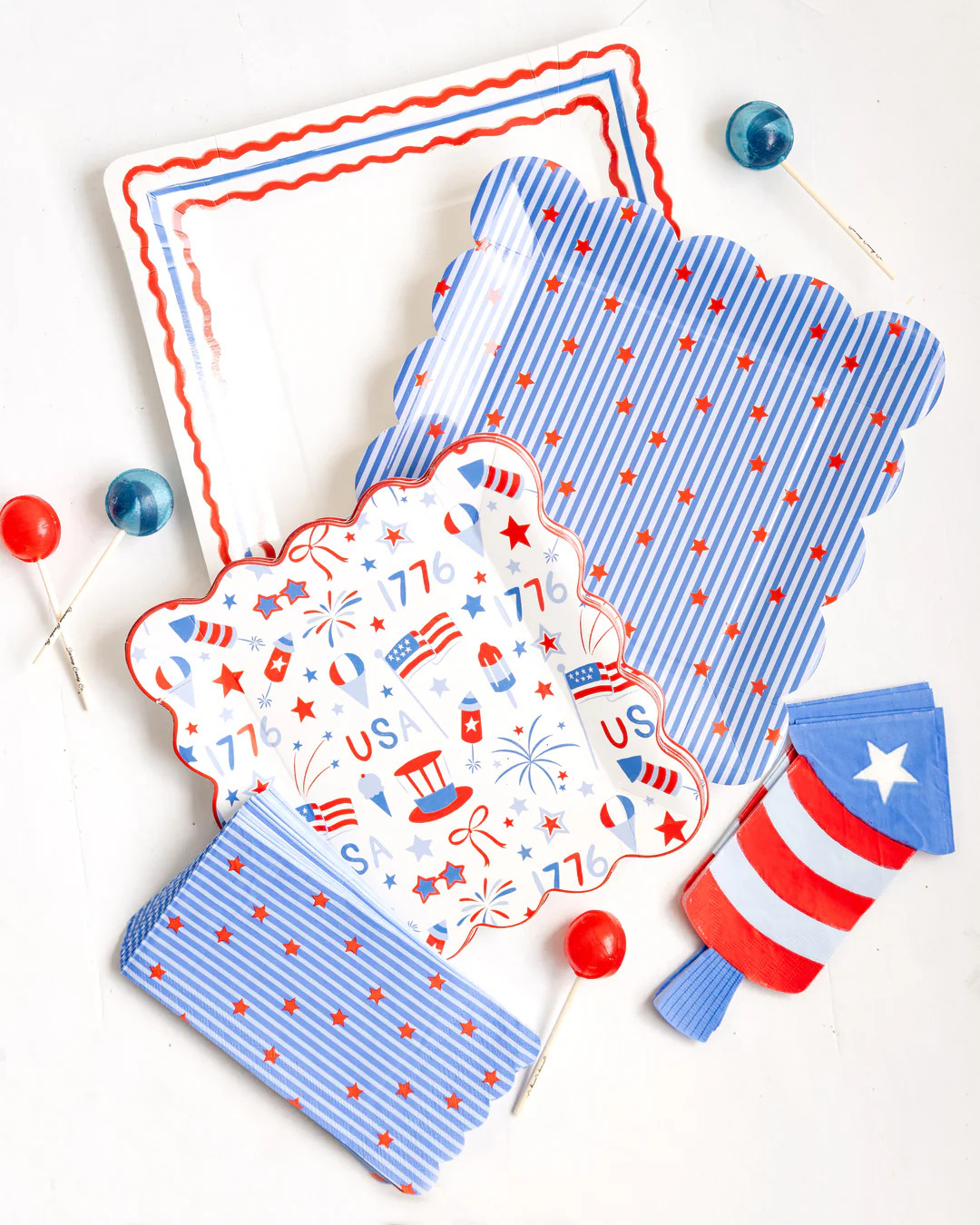 Firecracker Shaped Paper Napkin | My Mind's Eye