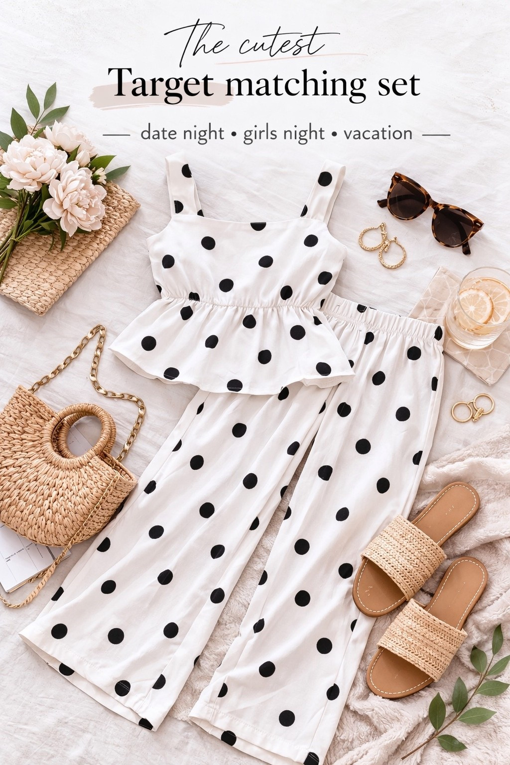 Wait… this set is from Target?!

Polka dots are all the rage 
Perfect for date night • girls night • vacation
