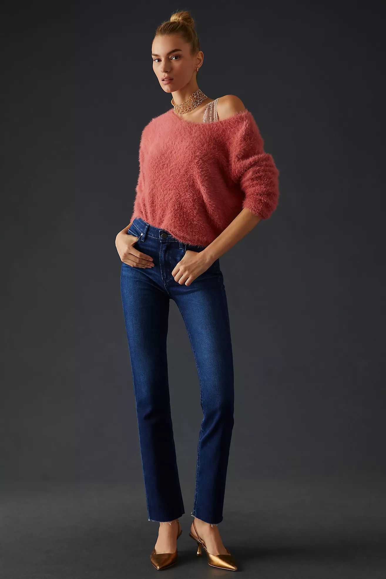 Paige Cindy High-Rise Straight Jeans | Anthropologie (US)