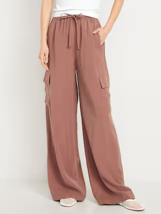 Extra High-Waisted Drapey Cargo Super Wide-Leg Pants | Old Navy | Old Navy (US)