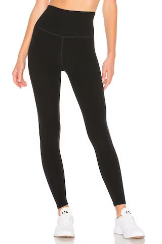 Beyond Yoga Spacedye High Waisted Midi Legging in Darkest Night from Revolve.com | Revolve Clothing (Global)