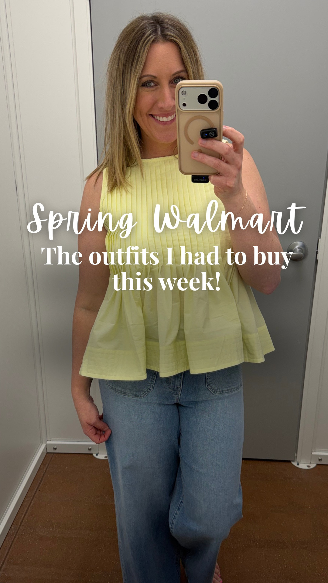 Okay Walmart… these are SO good for spring.

I grabbed these flowy tops in the prettiest colors and paired them with my favorite wide leg jeans — such an easy everyday outfit.

They’re lightweight, flattering, and have that cute pleated detail that makes them feel a little more elevated without trying too hard.

Perfect for school drop-off, errands, or even dressing up with sandals.

Which color are you picking, yellow or blue? 👀

#WalmartFinds #WalmartStyle #AffordableFashion #SpringOutfits 

#LTKootd #LTKmomlife