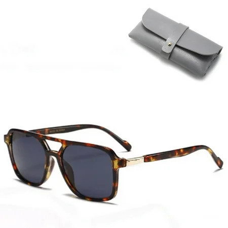 SOJOS Retro Aviator Sunglasses for Women Men,Trendy Rectangle Womens Mens Shades Sun Glasses SJ2202 | Walmart (US)