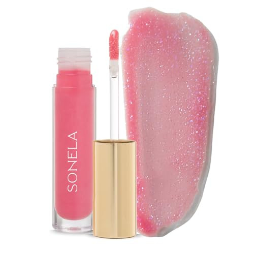 SONELA Your Best Self Peptide Hydrating Lip Gloss - Pink - CEO Goals | Amazon (US)