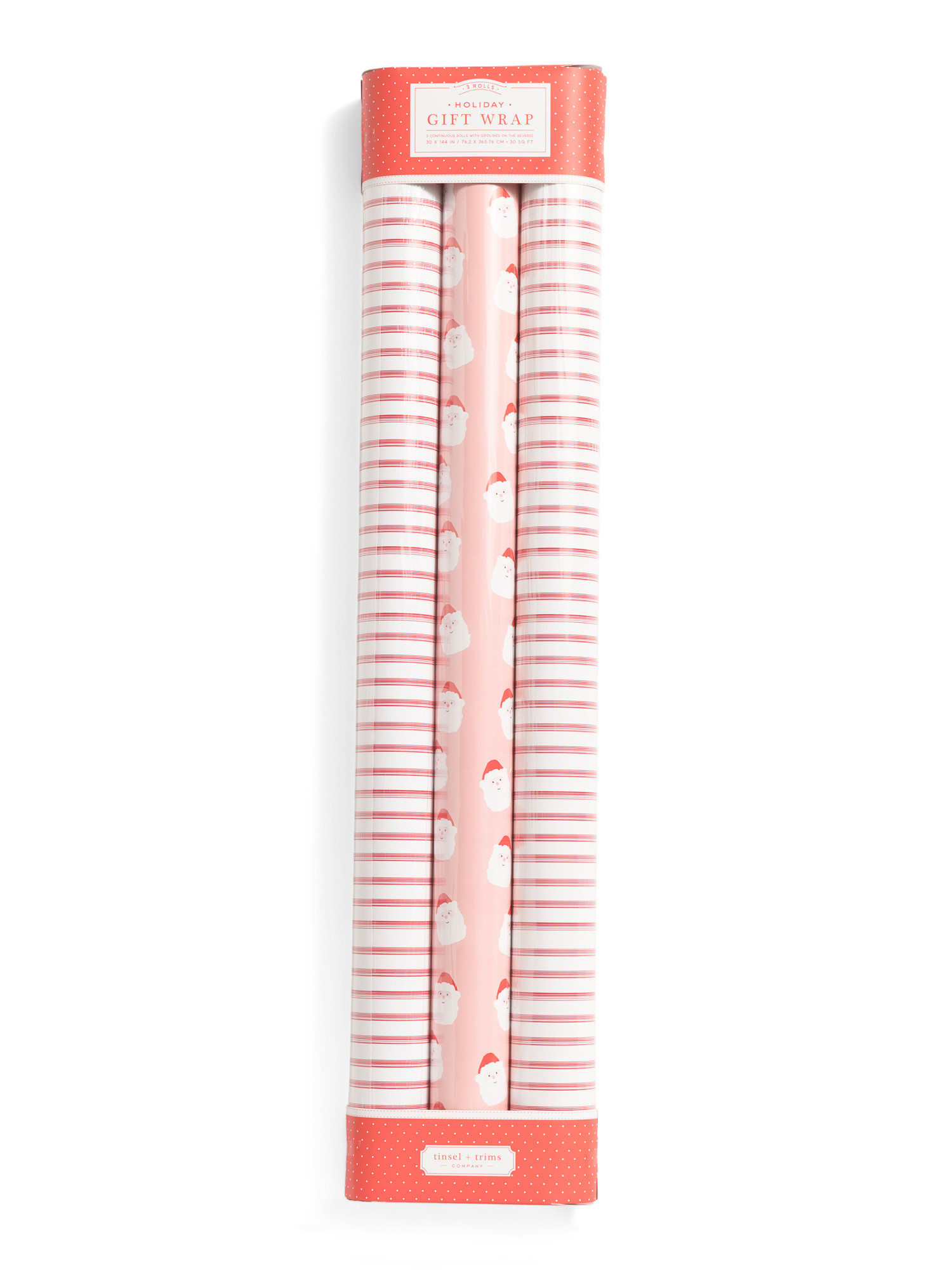 3pk 30sq Ft Santa Wrapping Paper Rolls | Pillows & Decor | Marshalls | Marshalls
