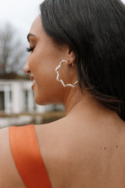 Charles Hoop Wrap Earrings - Gold/Pearl | Petal & Pup (US)