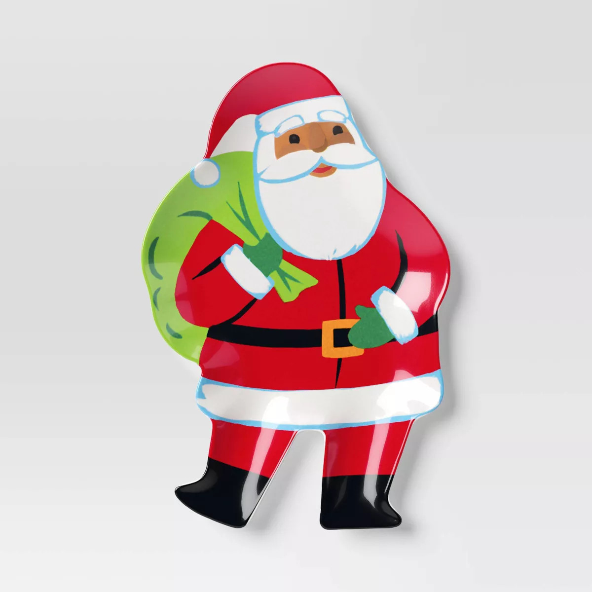 7.3" Melamine Christmas Santa Dinner Plate Red - Wondershop™ | Target