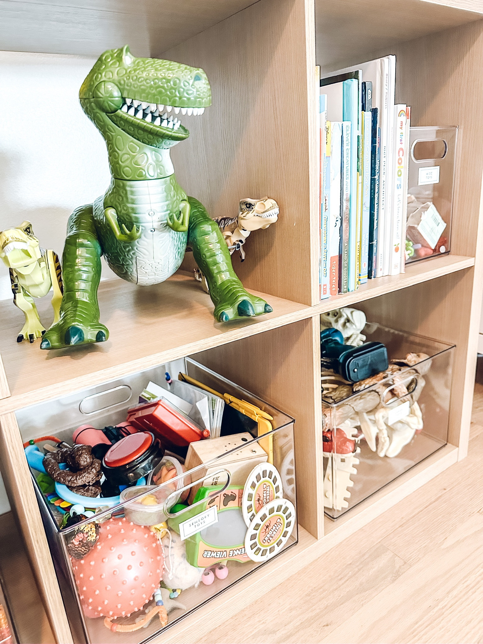 Playroom organization✨  2" x 12" x 8" All Purpose Storage Bin - Brightroom.  All Purpose Single Drawer Storage Clear - Brightroom. Target Jurassic World: Dominion Strike 'n Roar Giganotosaurus Dinosaur Figure. 6 Cube Organizer - Brightroom. 

#LTKkids #LTKhome #LTKfamily