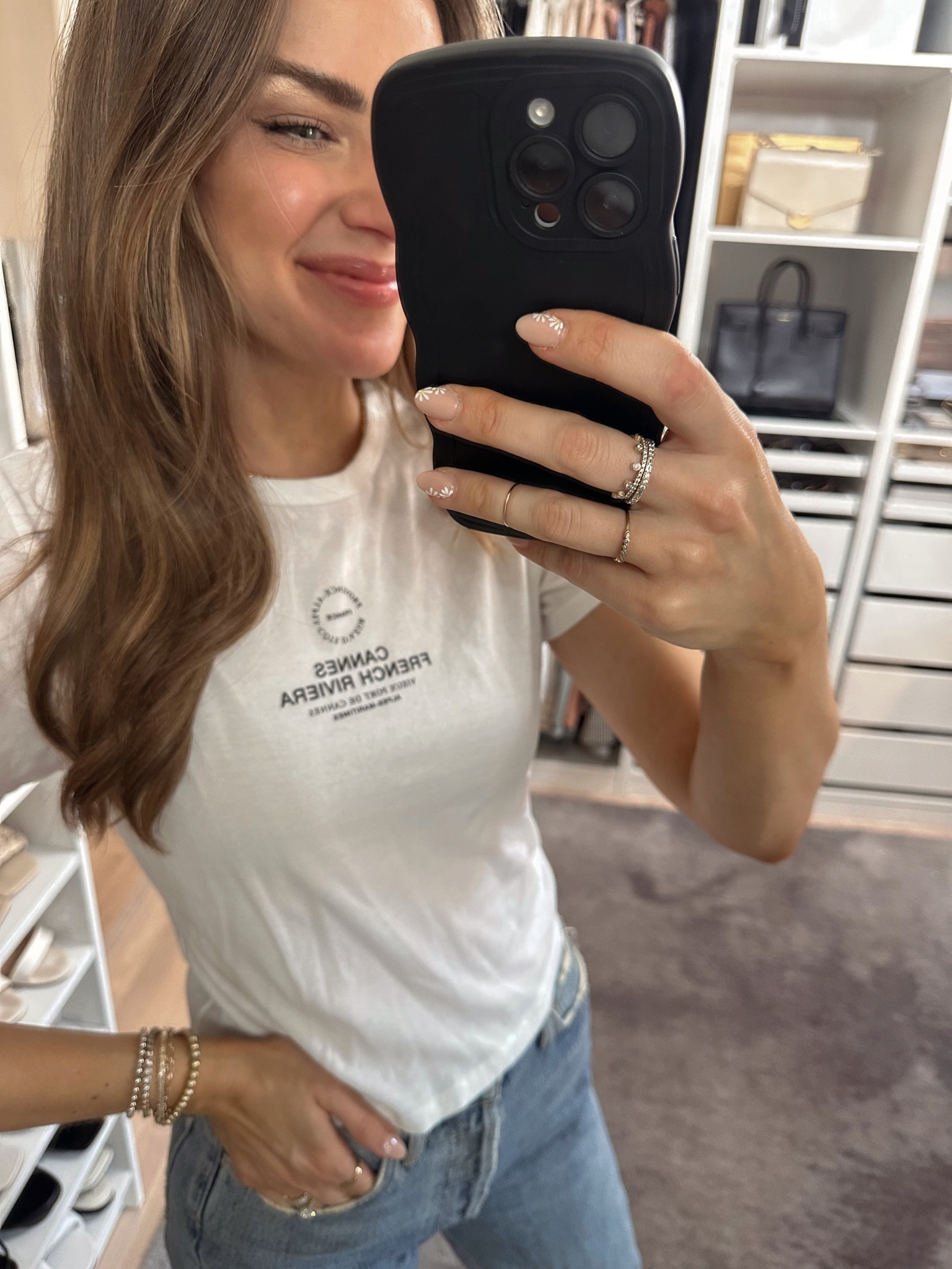 My cute tee is on sale for 25% off! I’m wearing a size S. There’s limited sizing left! 