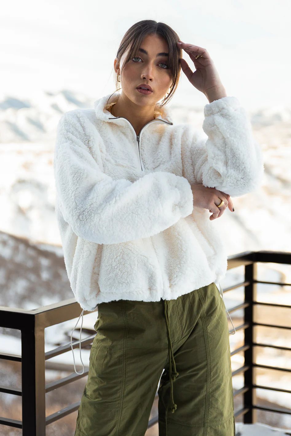 Jolie Sherpa Pullover - böhme | Bohme