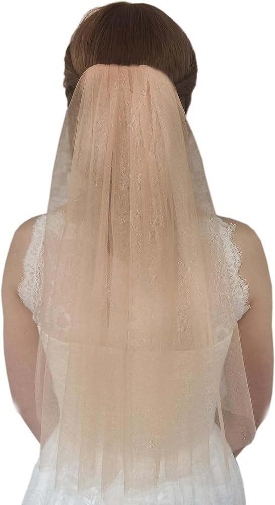Bachelorette Veil Sparkle Fun Party Veil Bride to Be Gift Bridal Shower Bridal Veil Glitter Brida... | Amazon (US)