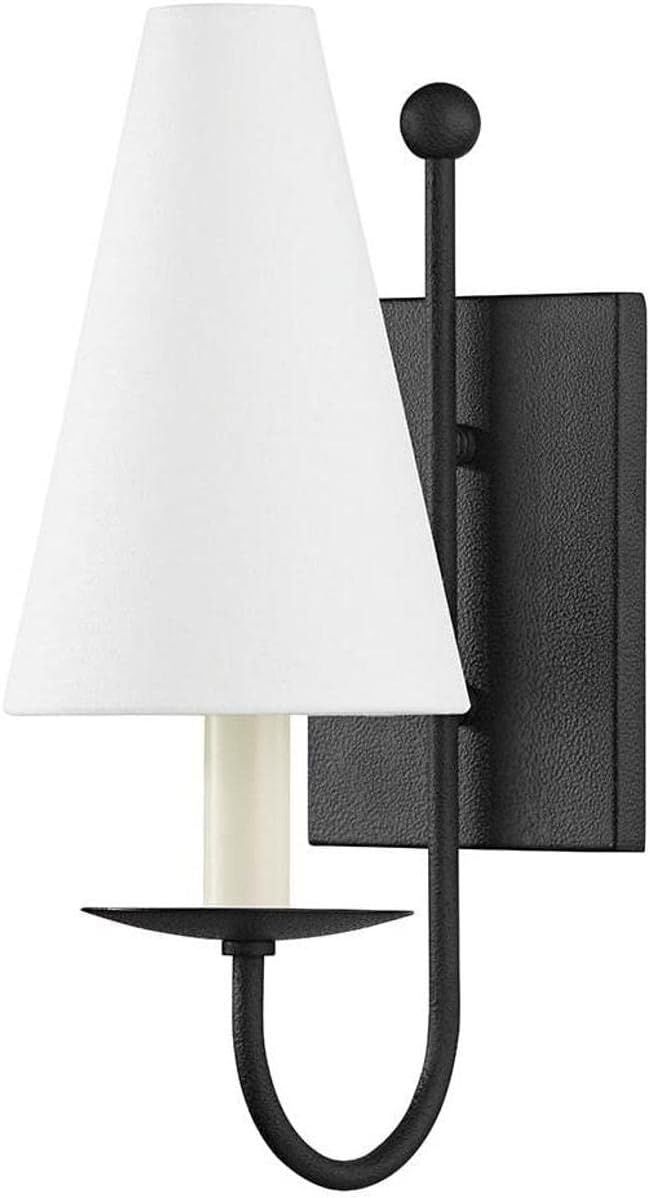 Idris - 1 Light Wall Sconce in Transitional Style-14.25 Inches Tall and 5.5 Inches Wide-Black Fin... | Amazon (US)