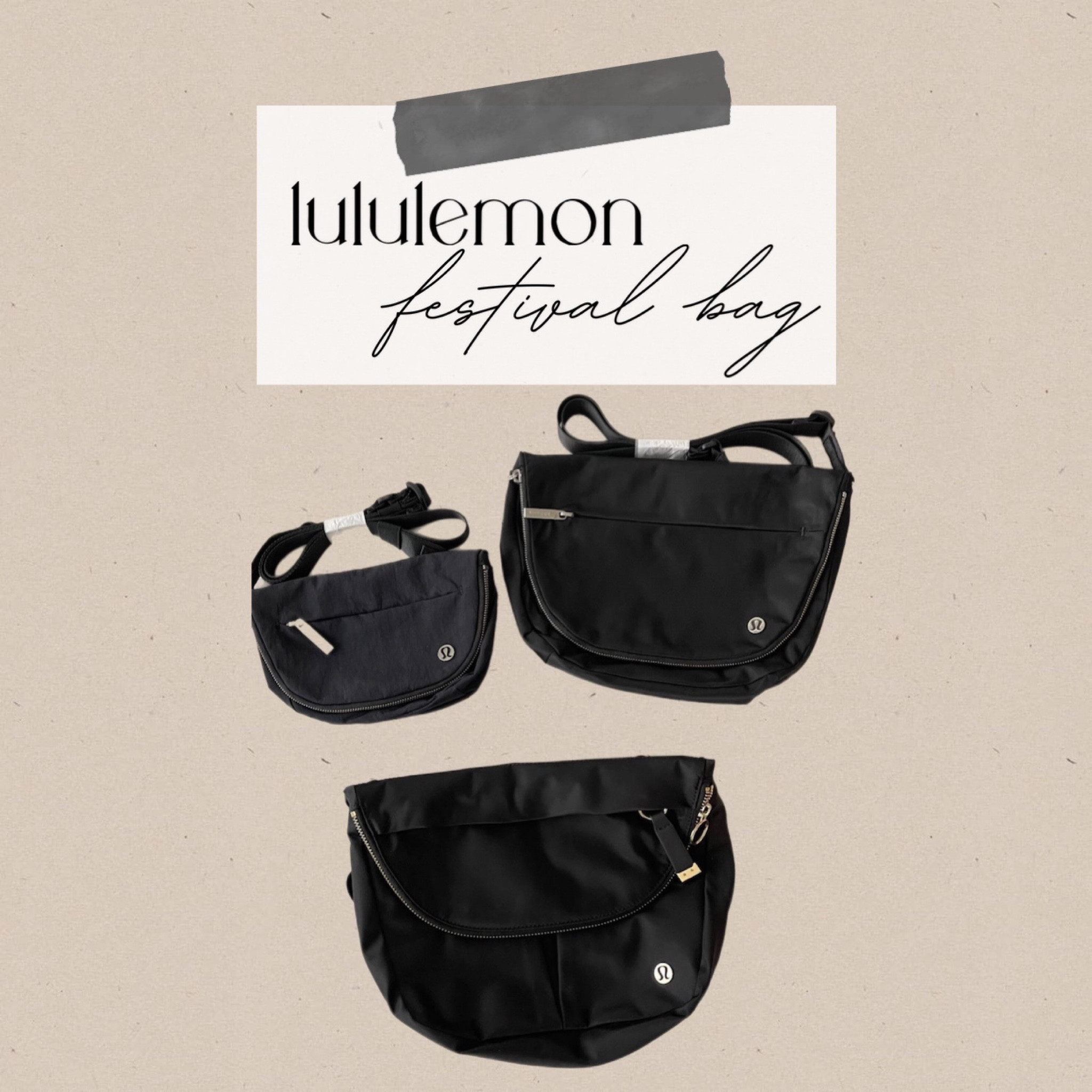 Lululemon festival bag 

#LTKitbag