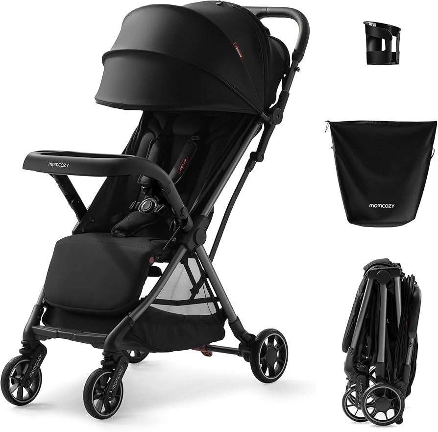 Momcozy ClickGo Lightweight Stroller, Compact Travel Stroller for Airplane with One-Click Fold, B... | Amazon (US)