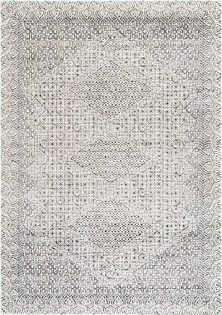 Light Gray Tribal Mosaic Primavera Area Rug | Rugs USA