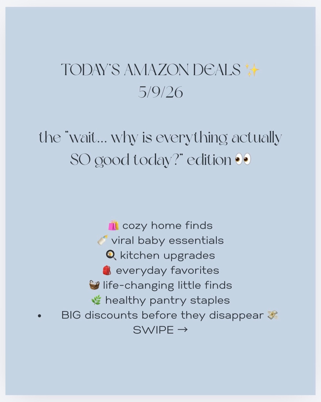 Today’s Amazon deals are honestly SO good 😭🛒

A North Face backpack for almost half off, luxury hotel-style pillows, the cutest baby food steamer ever, viral kitchen gadgets, cozy home finds, healthy pantry staples + more 👀

A few favorites from today:
✨ Nutribullet Baby Turbo Food Steamer
✨ Birdfy Smart Bird Feeder Camera
✨ Beckham Hotel Collection Pillows
✨ TrendPlain Olive Oil Sprayer
✨ Cozy Bliss Faux Fur Leopard Blanket
✨ Shout Stain Remover Spray
✨ North Face Jester Backpack

Some of these deals are the lowest prices I’ve seen in a while, so definitely check them before they disappear 💸

Everything is linked in my bio/storefront 🤍
Follow for daily Amazon deals so you don’t miss the good ones ✨

#LTKSaleAlert #LTKHome #LTKdayinmylife