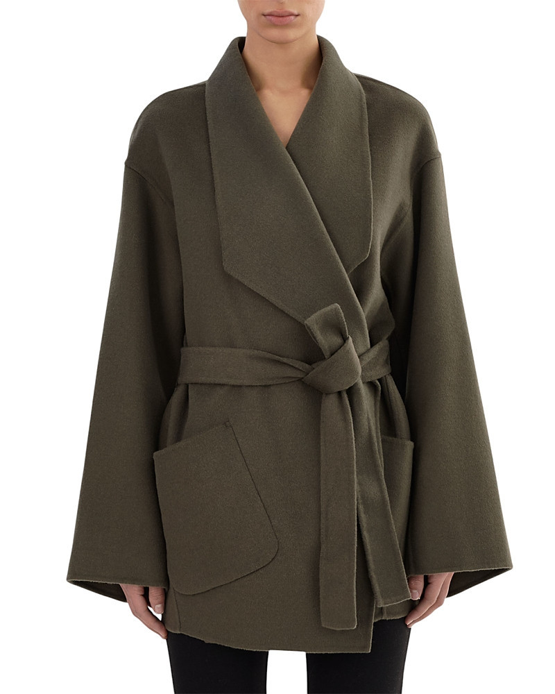 Lamarque Mekia Belted Double-Face Wool Oversized Wrap Coat | Bloomingdale's (US)