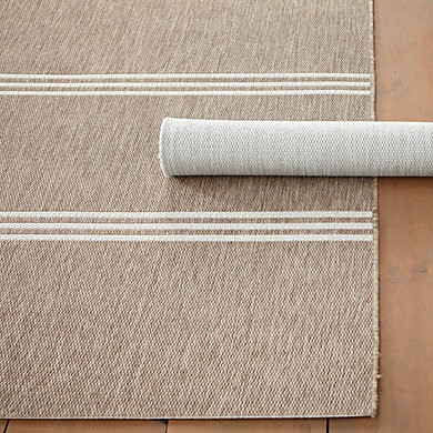 SK Striped Indoor Outdoor Designer Performance Rug | Ballard Designs, Inc.