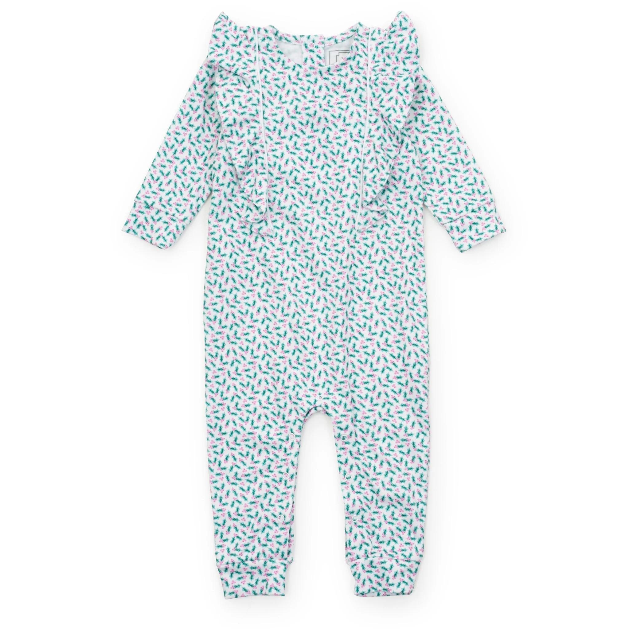 Evelyn Girls' Romper - Holly Holiday | Lila and Hayes