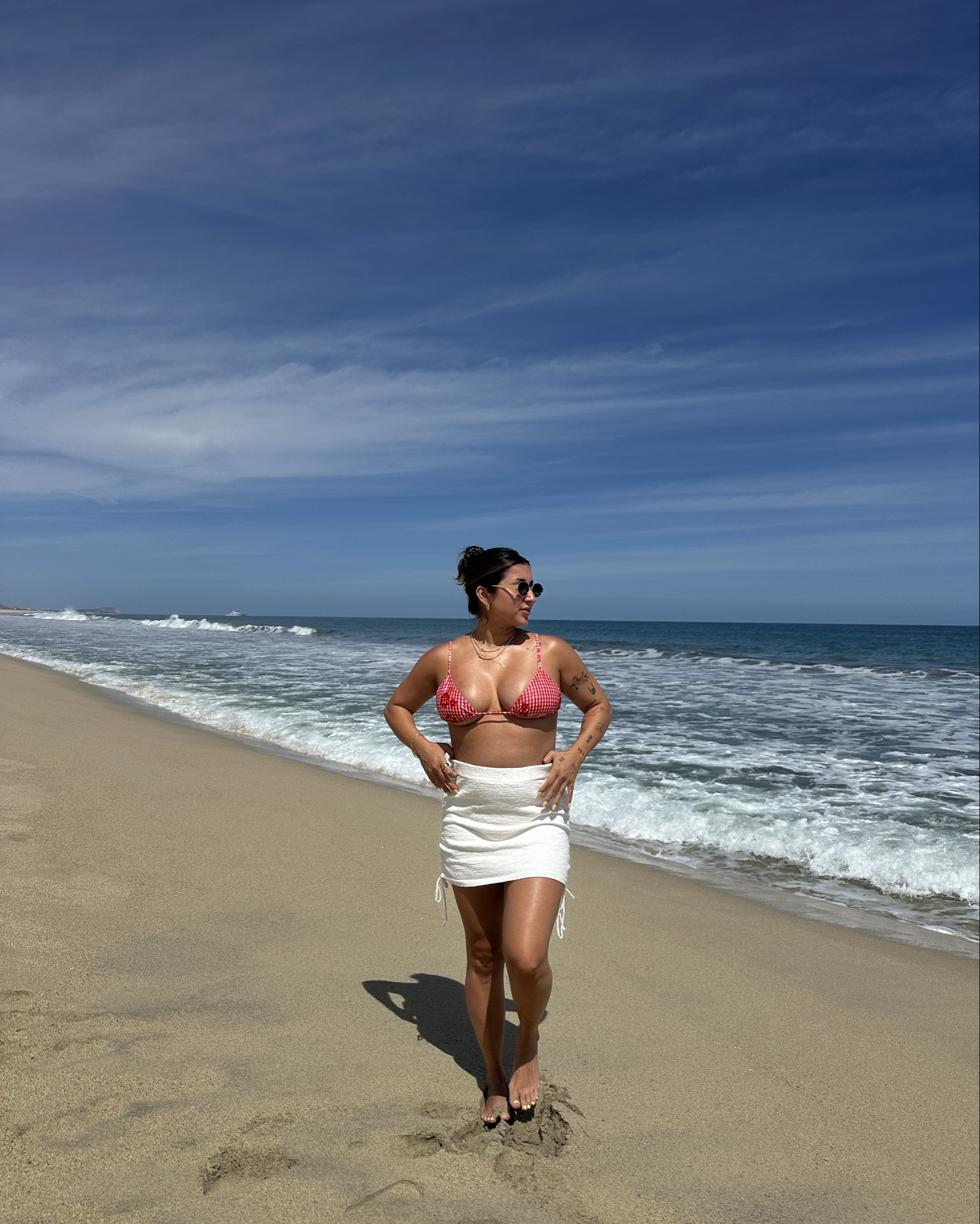 Day time pool/beach bikinis and coverups 

(Red bikini is from loleia swim) 