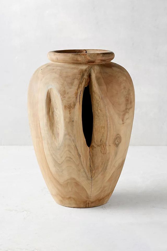 Carved Teak Urn | Anthropologie (US)