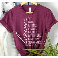 Inspiring Verse Love T-Shirt Christian Faith, Mom Gift | Etsy (US)