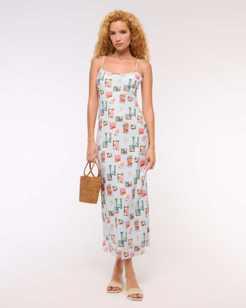 Women's The A&F Julia Slip Maxi Dress | Women's New Arrivals | Abercrombie.com | Abercrombie & Fitch (US)