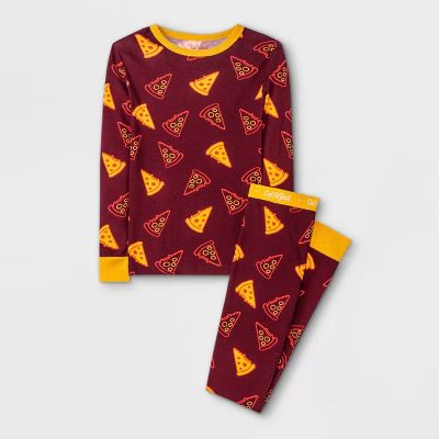 Boys' 2pc Pizza Pajama Set - Cat & Jack™ Maroon | Target