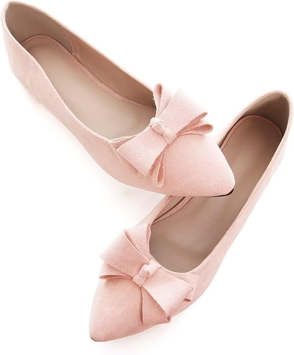 TN TANGNEST Women's Summer Dress Flats - Comfortable Pointed Toe Bowknot Ballet Shoes for Woman -... | Amazon (US)