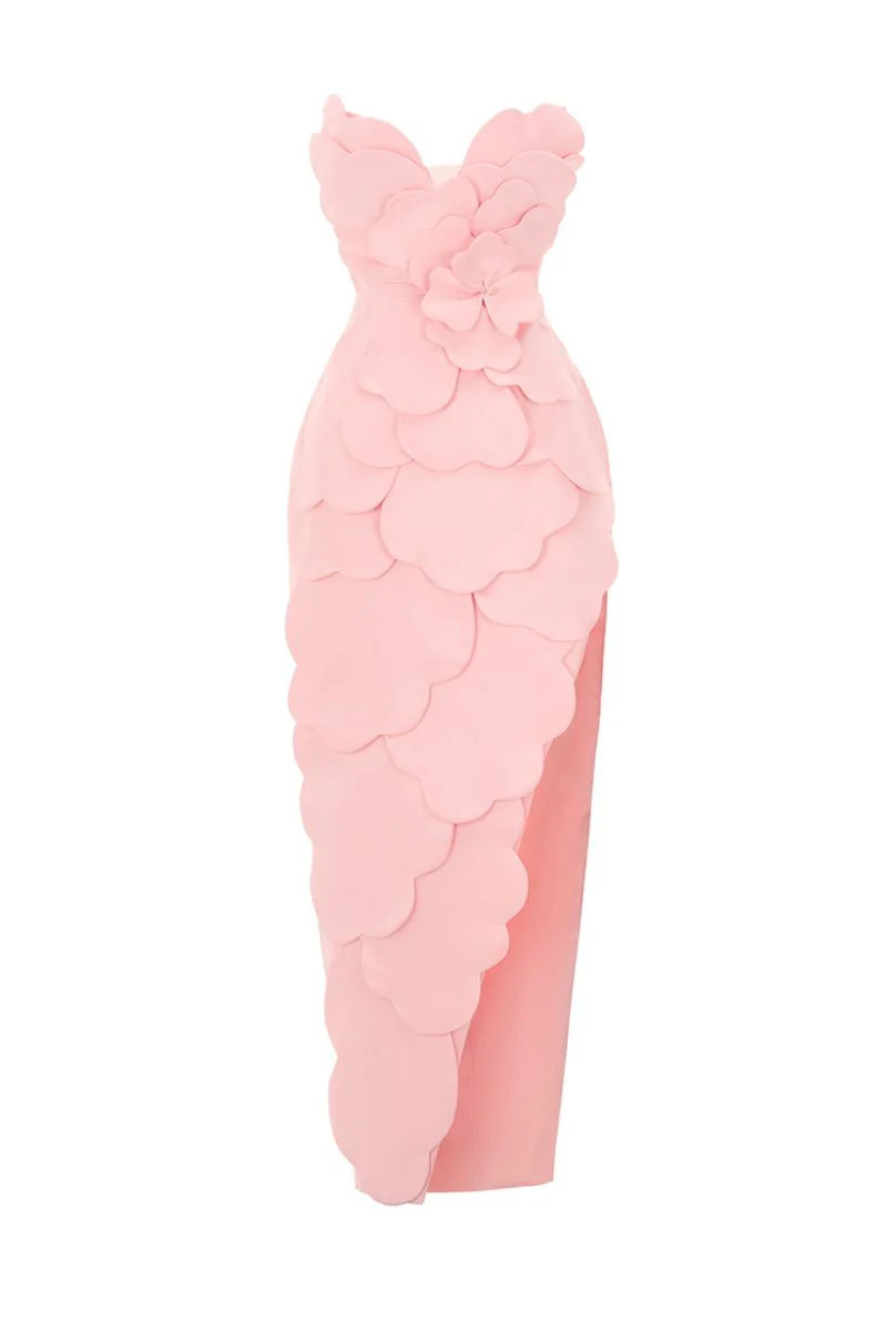 CULT MIA X HAPPY CLOTHING PEGGED SLEEVELESS TAFFETA MAXI DRESS IN PINK | HAPPY CLOTHING | CULT MI... | CULT MIA UK LTD